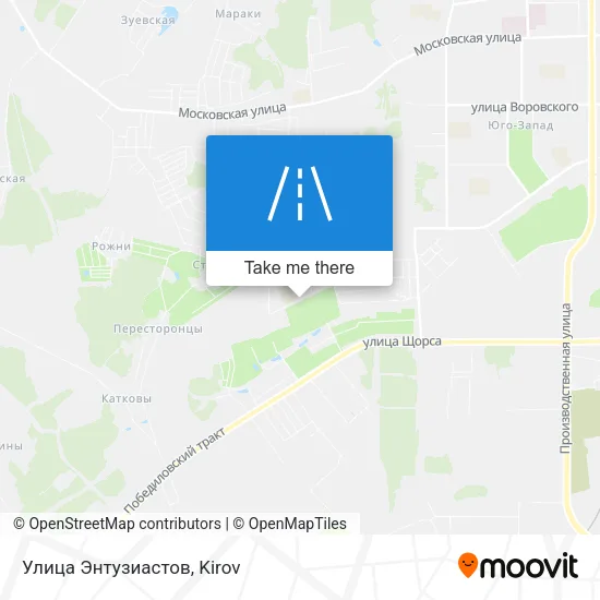 Улица Энтузиастов map