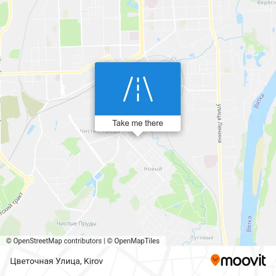 Цветочная Улица map