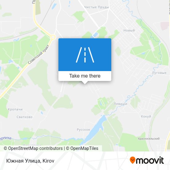 Южная Улица map
