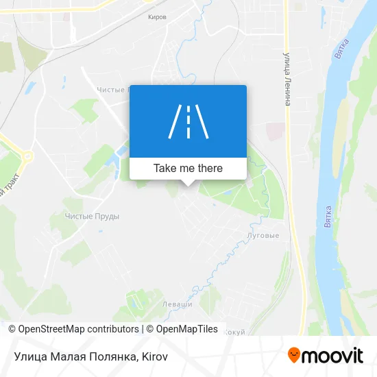Улица Малая Полянка map