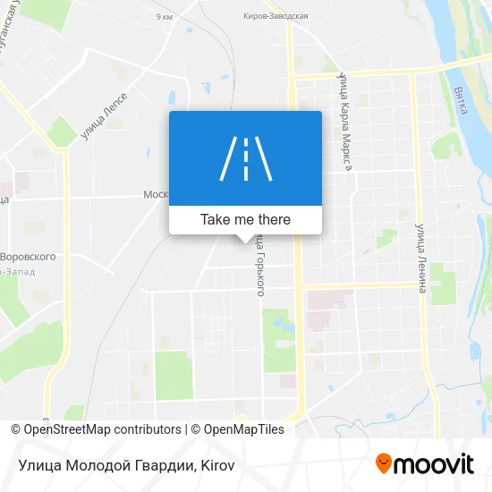 Улица Молодой Гвардии map