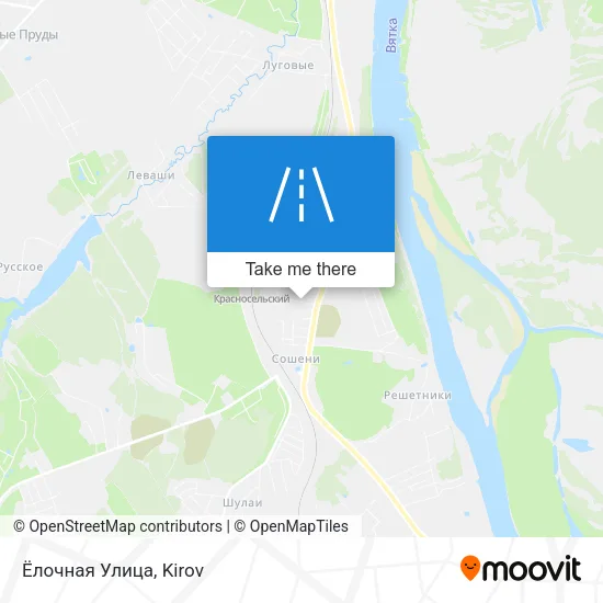 Ёлочная Улица map