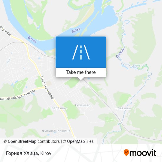 Горная Улица map