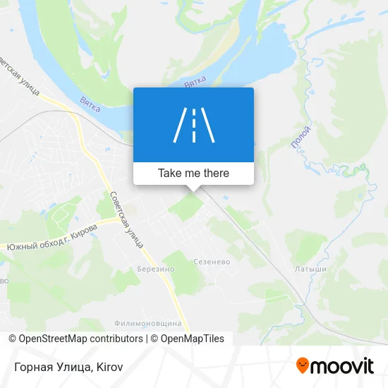 Горная Улица map