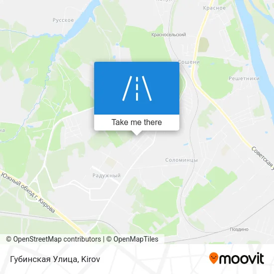 Губинская Улица map