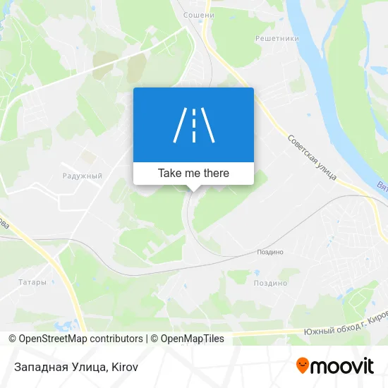 Западная Улица map