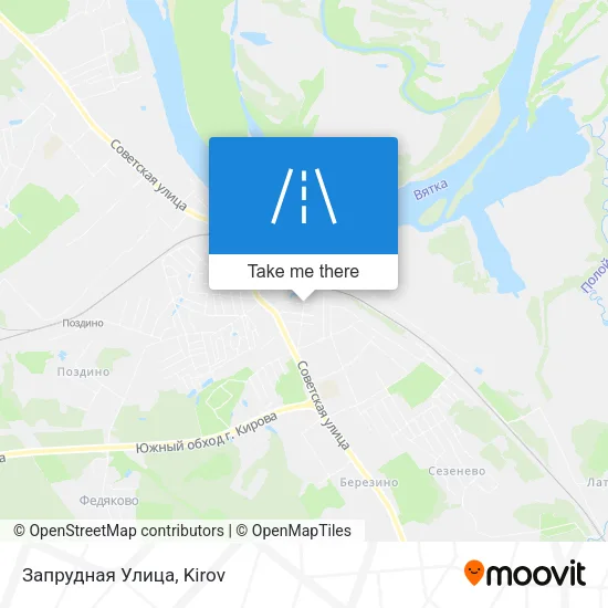 Запрудная Улица map