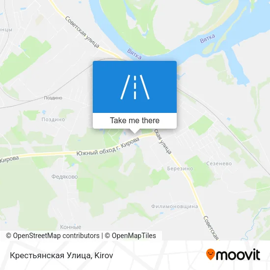 Крестьянская Улица map
