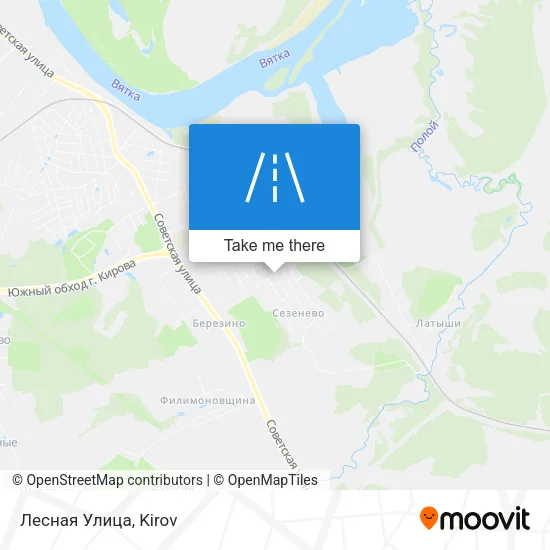 Лесная Улица map