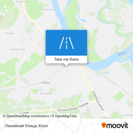 Линейная Улица map