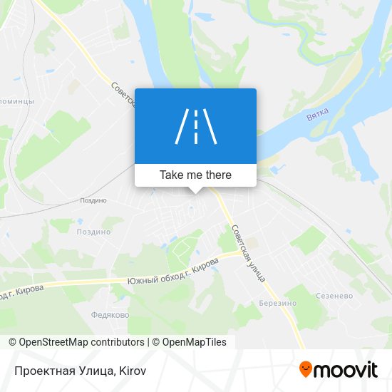 Проектная Улица map