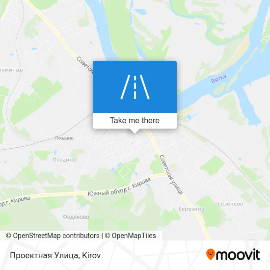 Проектная Улица map