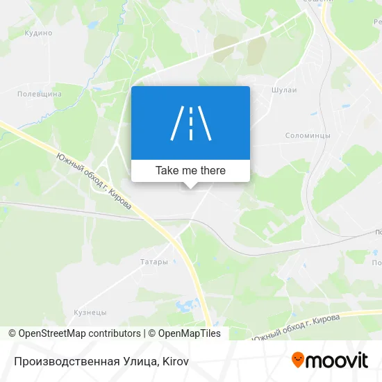 Производственная Улица map