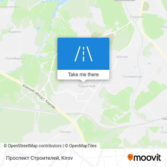 Проспект Строителей map
