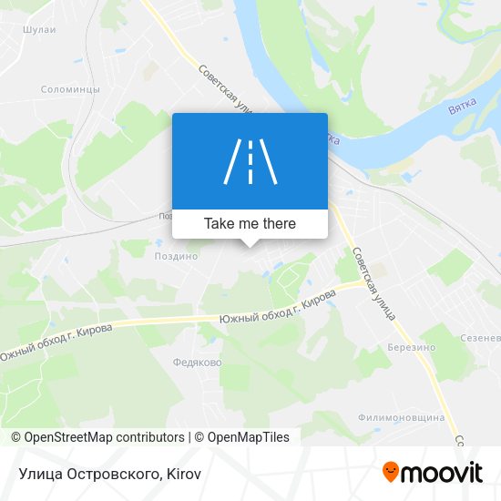 Улица Островского map