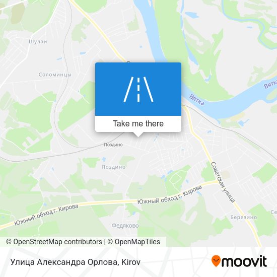 Улица Александра Орлова map