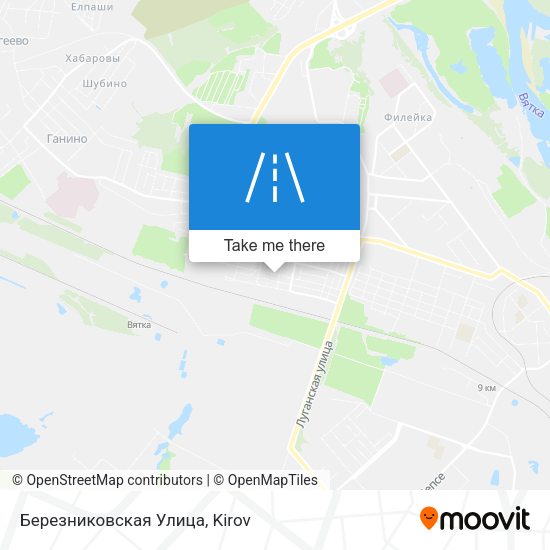 Березниковская Улица map