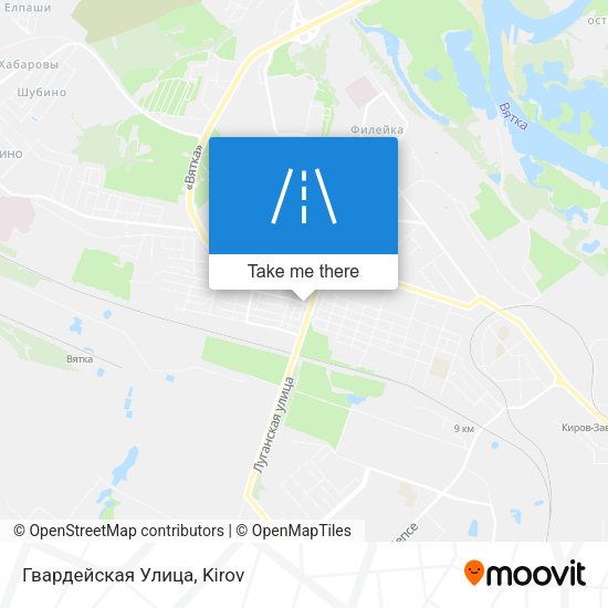 Гвардейская Улица map