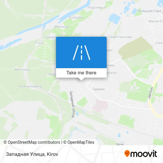 Западная Улица map