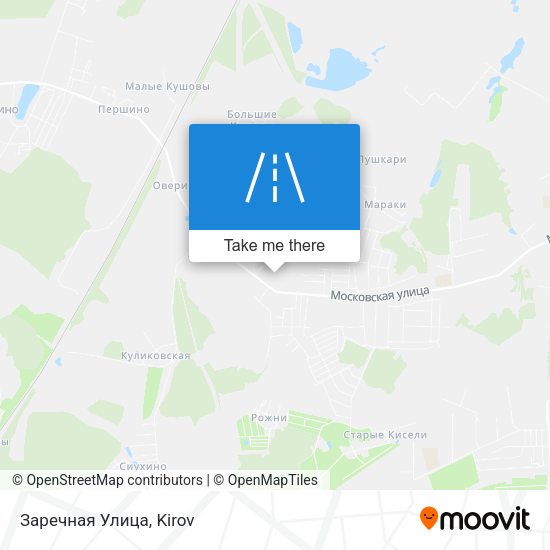 Заречная Улица map