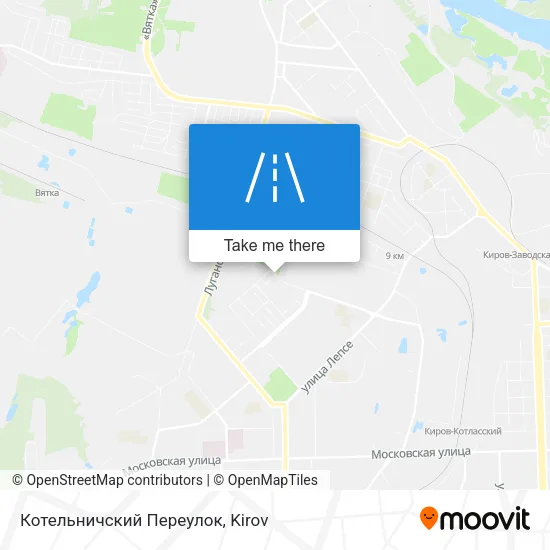 Котельничский Переулок map