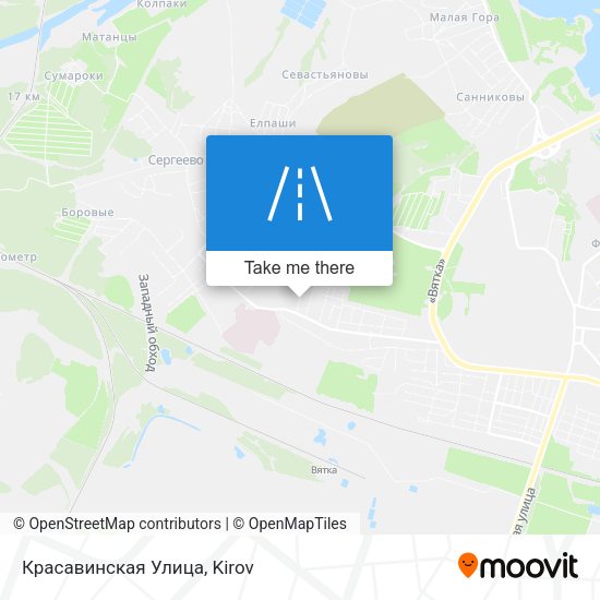 Красавинская Улица map