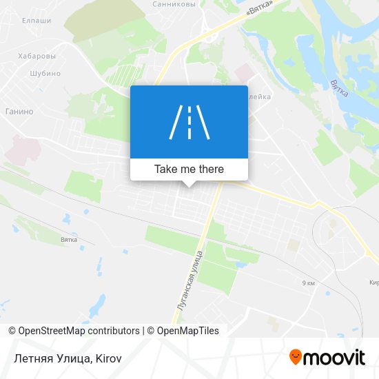 Летняя Улица map