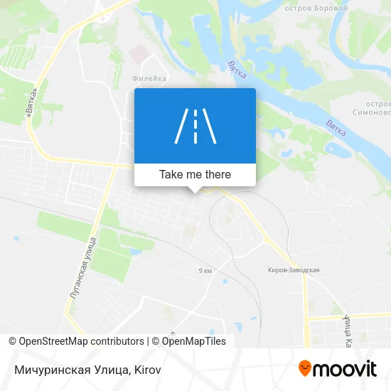 Мичуринская Улица map