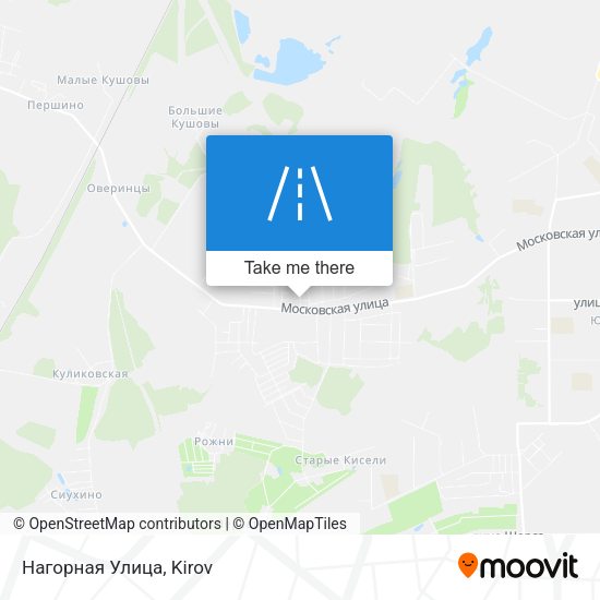 Нагорная Улица map
