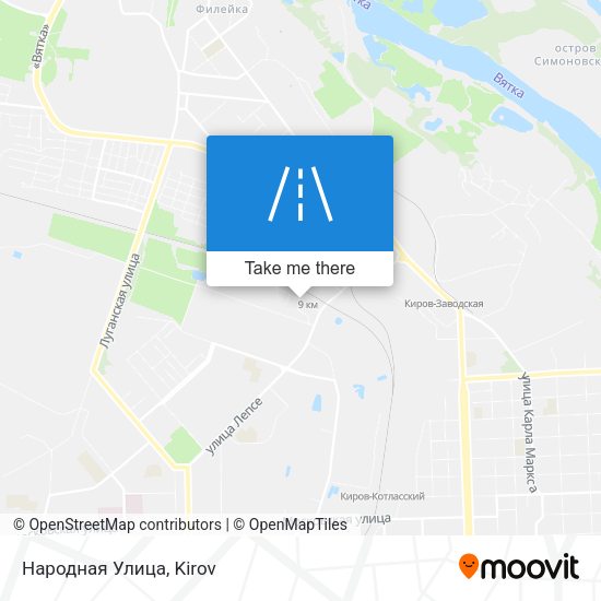 Народная Улица map