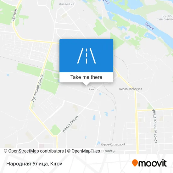Народная Улица map