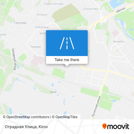 Отрадная Улица map