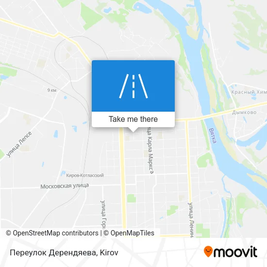 Переулок Дерендяева map