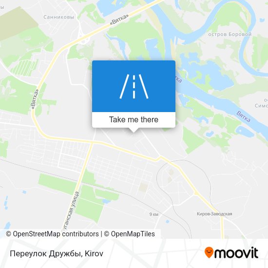 Переулок Дружбы map