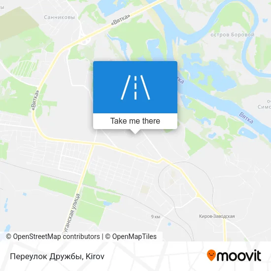 Переулок Дружбы map