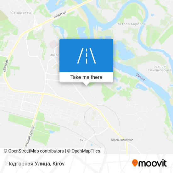 Подгорная Улица map