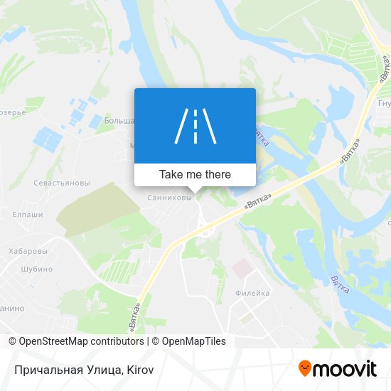 Причальная Улица map