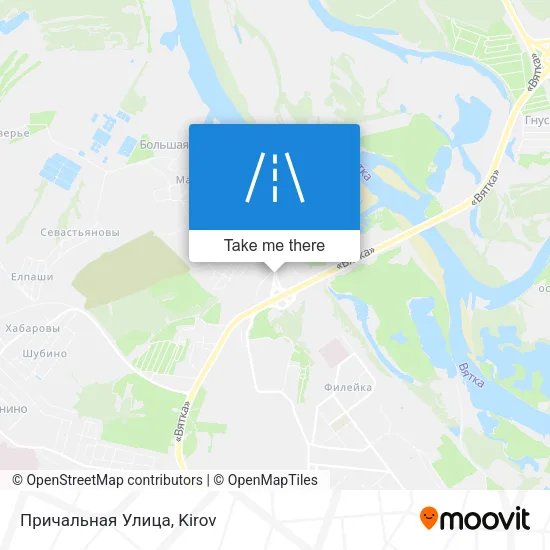 Причальная Улица map
