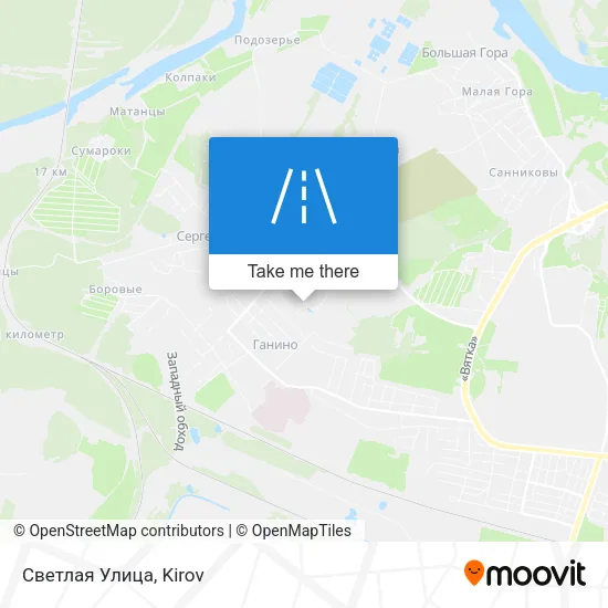 Светлая Улица map