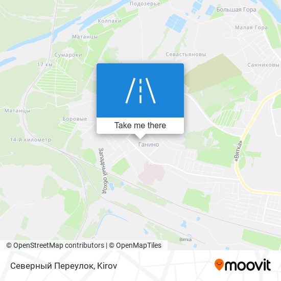 Северный Переулок map