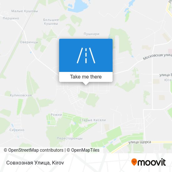 Совхозная Улица map