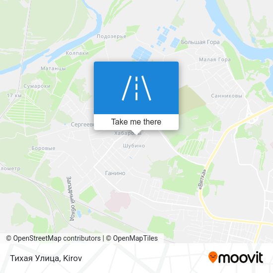 Тихая Улица map