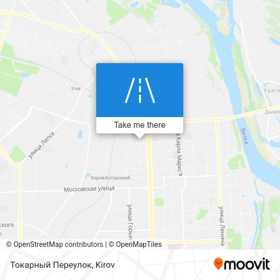Токарный Переулок map