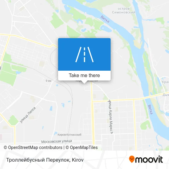 Троллейбусный Переулок map