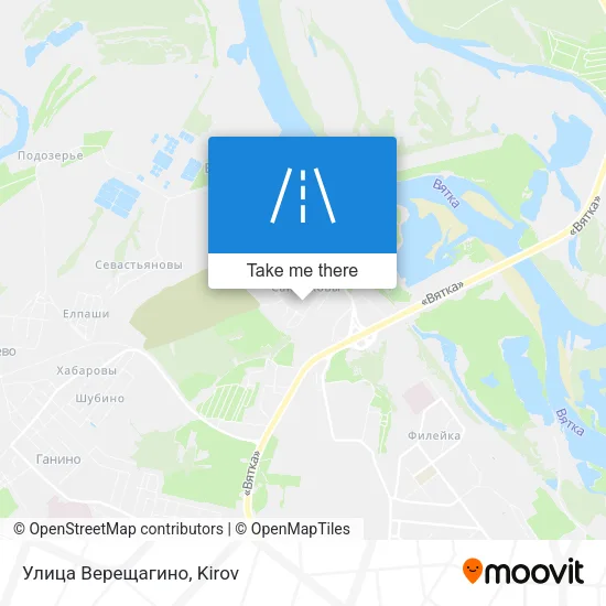 Улица Верещагино map