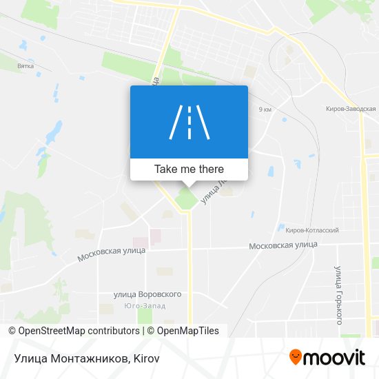 Улица Монтажников map