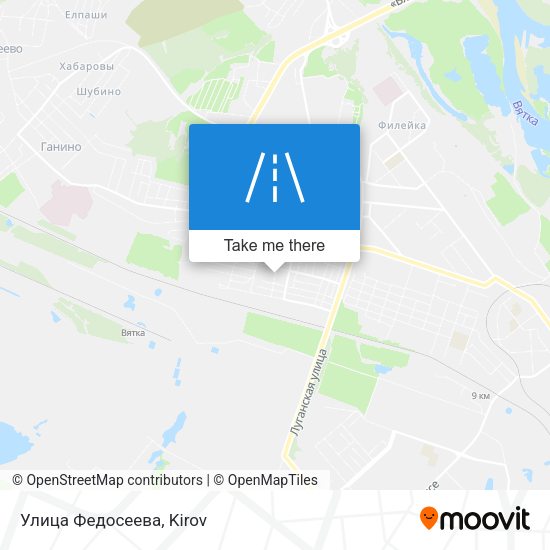 Улица Федосеева map