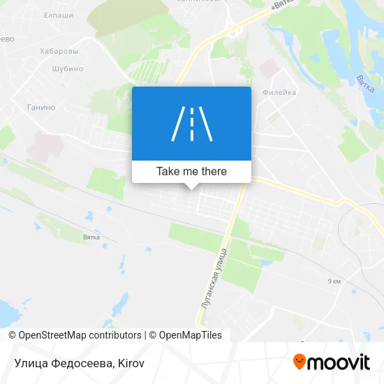 Улица Федосеева map