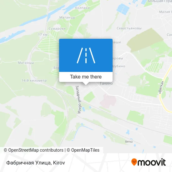 Фабричная Улица map