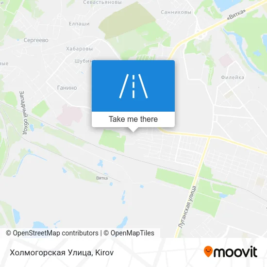 Холмогорская Улица map